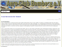 Tablet Screenshot of aeroclub-bamberg.de